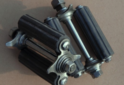 Replica of pedals for a high-wheel bicycle