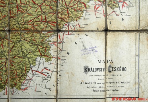 Mapa pro velocipedisty Praha a okolí