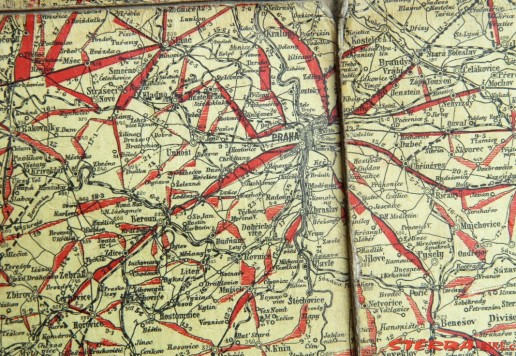 Mapa pro velocipedisty Praha a okolí