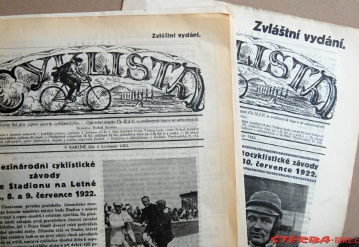 Časopis Cyklista - 1922