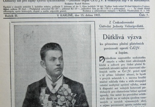 Časopis Cyklista - 1922