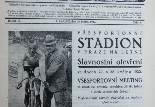Časopis Cyklista - 1922