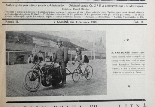 Časopis Cyklista - 1922