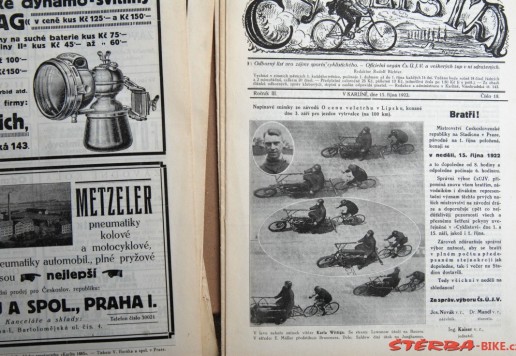 Časopis Cyklista - 1922