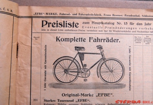 Katalog "EFBE-WERKE" - 1933