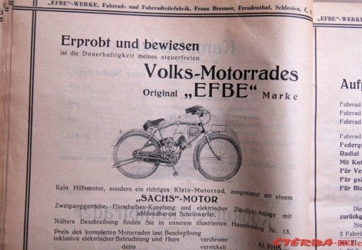 Katalog "EFBE-WERKE" - 1933