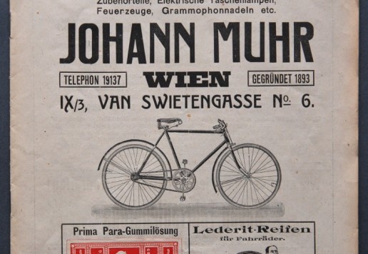 Johan Muhr - velo katalog 1919