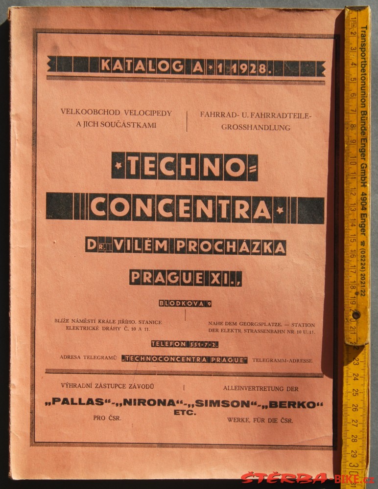 Soubor "Techno - Concentra", katalogy a prop. Materiály