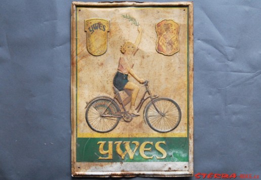 Reklamní cedule "YWES"  