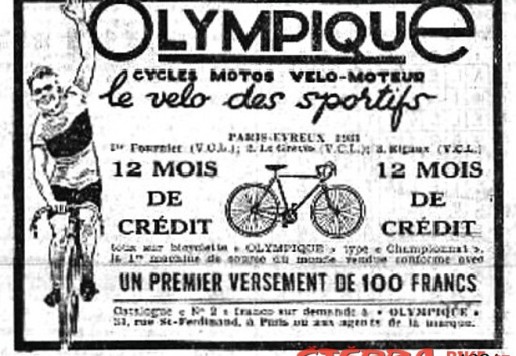 Olympique racing bike - 1924