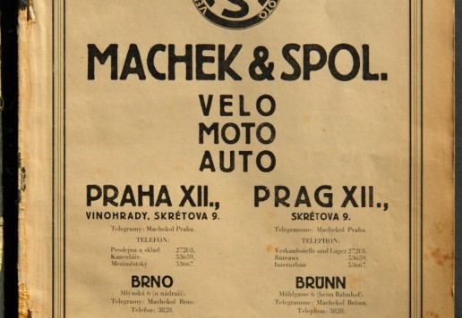 Velokatalog Machek & spol 1929
