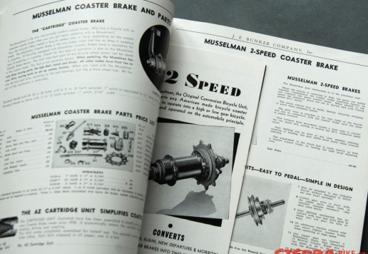 4x Velo catalogues USA 1938-62