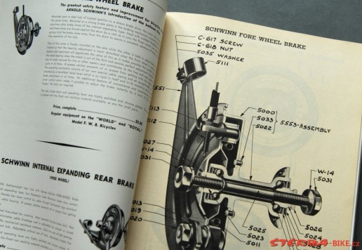 4x Velo catalogues USA 1938-62