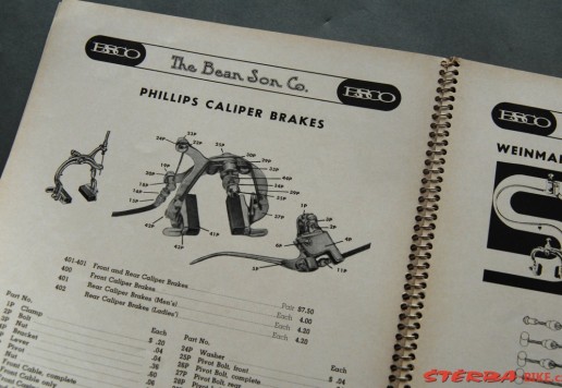 4x Velo catalogues USA 1938-62