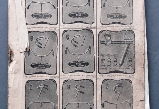 Nekompletní francouzský katalog 1920