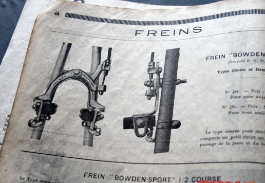 Nekompletní francouzský katalog 1920