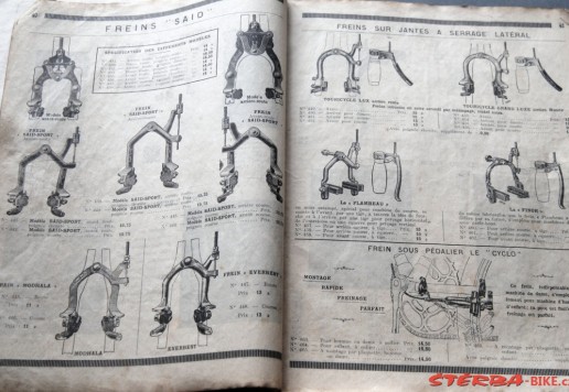 Nekompletní francouzský katalog 1920