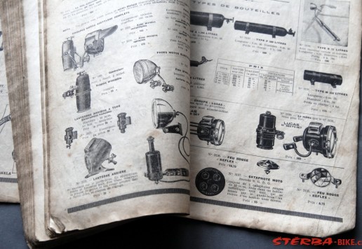 Nekompletní francouzský katalog 1920