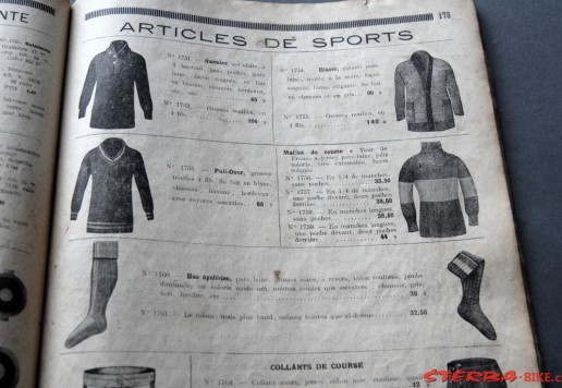 Nekompletní francouzský katalog 1920