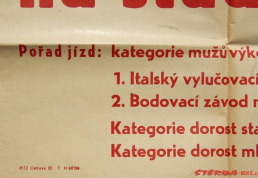 Originální plakát - Plochá dráha 1960