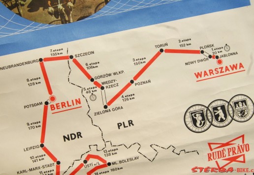 Original Czech poster - Warszava-Berlin-Praha "74