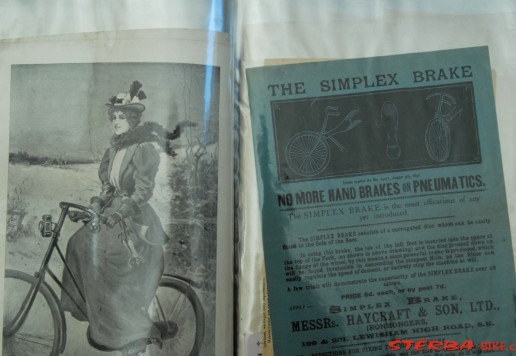 Set of advertising leaflets, invoices and written, material, mostly English, MIX parts, bicycles