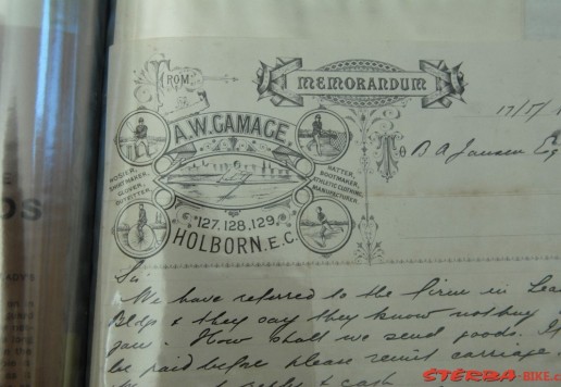 Set of advertising leaflets, invoices and written, material, mostly English, MIX parts, bicycles