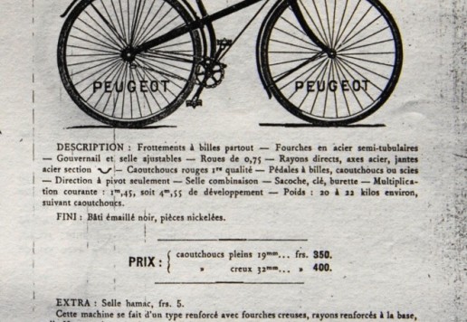Peugeot x frame safety, c.1889/90