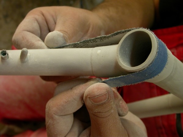 Painting the frames of historical bicycles