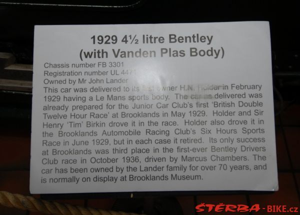 97/B - BROOKLANDS motor museum