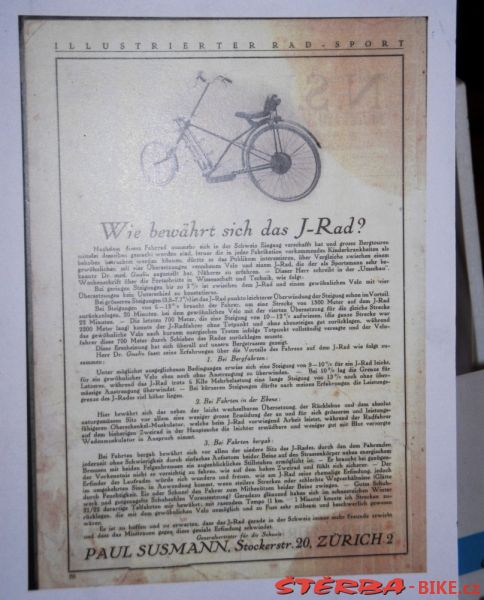 94/A - Národní VELO-MUZEUM Švýcarsko
