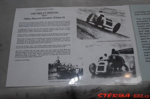 97/B - BROOKLANDS motor museum