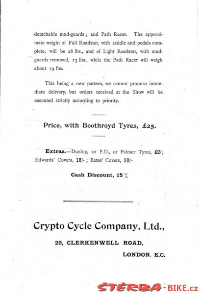 Crypto Cycle Company, Ltd. - 1894