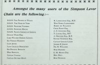 SIMPSON CYCLES (Simpson "Lever" Chain) - 1896