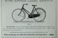 SIMPSON CYCLES (Simpson "Lever" Chain) - 1896
