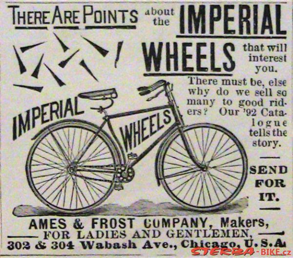 "Imperial" Ames & Frost Company, Chicago, USA - 1893