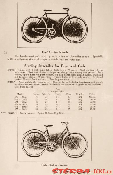Sterling Bicycle, The Pope Manufacturing Co., - 1909