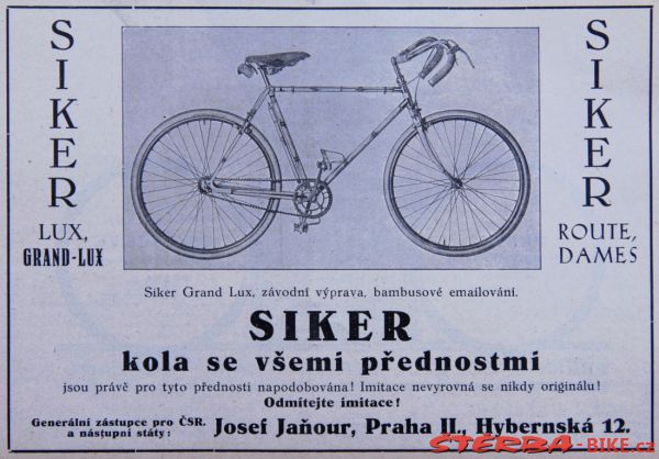 Siker, závodní kolo, Francie - okolo 1940