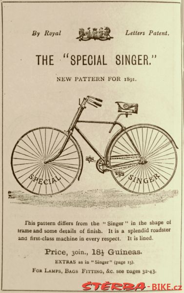 The "Special Singer", Singer & Co., Coventry, Anglie – cca 1893