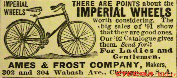 "Imperial" Ames & Frost Company, Chicago, USA - 1893