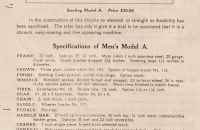 Sterling Bicycle, The Pope Manufacturing Co., - 1909
