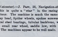 The STAR - J. Parr, Leicester, Anglie - 1877/78