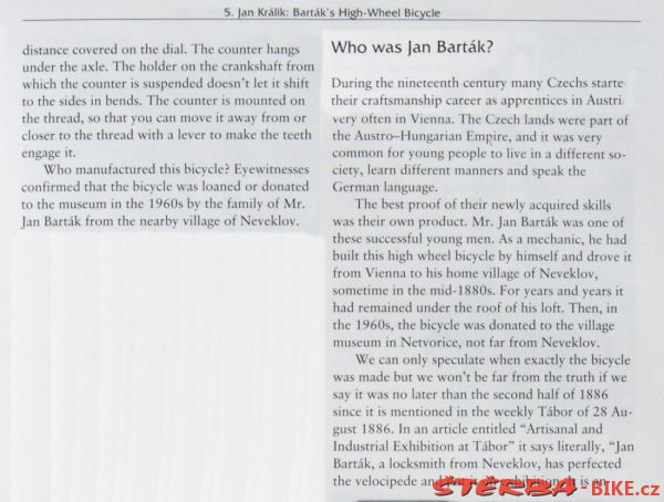 138/B „Barták´s High-Wheel Bicycle“