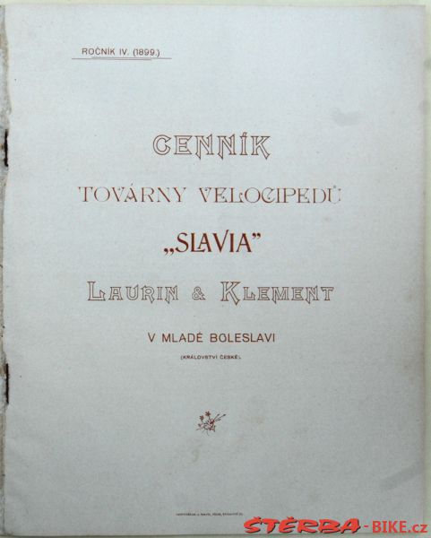 Laurin & Klement "Slavia" model 21, Mladá Boleslav, Čechy - 1899