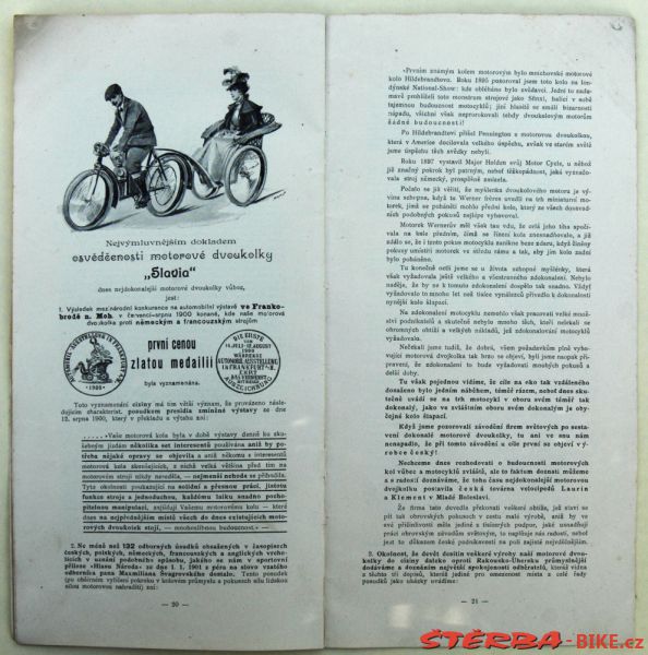 Laurin & Klement 1901 – Kola a motocykly