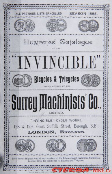 Surrey Machinists Co., Londýn - Anglie 1889/90