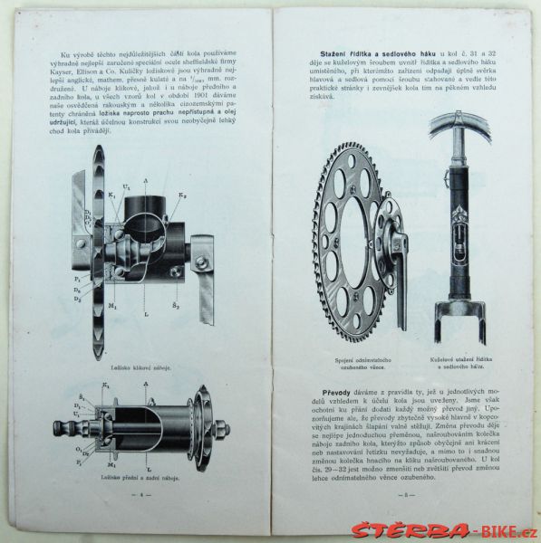 Laurin & Klement 1901 – Kola a motocykly