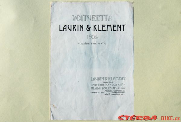 Laurin & Klement 1906 – První auto