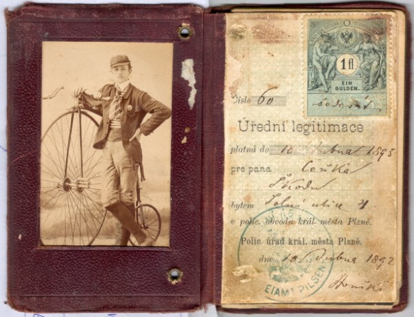 Original photographs with a beautiful Kohout bicycles