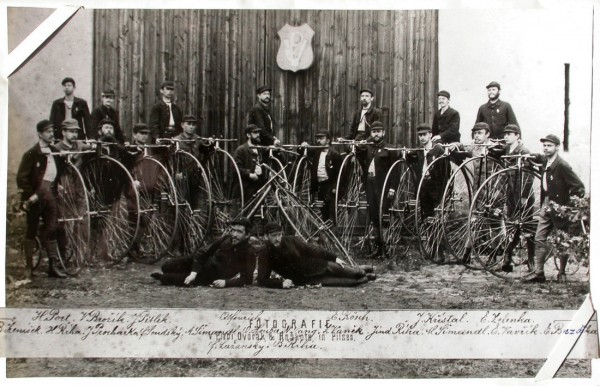 Original photographs with a beautiful Kohout bicycles